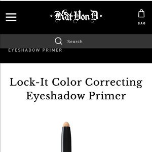 BNIB Kat Von D COLOR CORRECTING EYESHADOW PRIMER